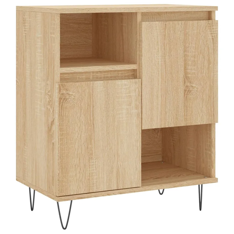 Buffets 2 pcs chêne sonoma bois d'ingénierie - 5