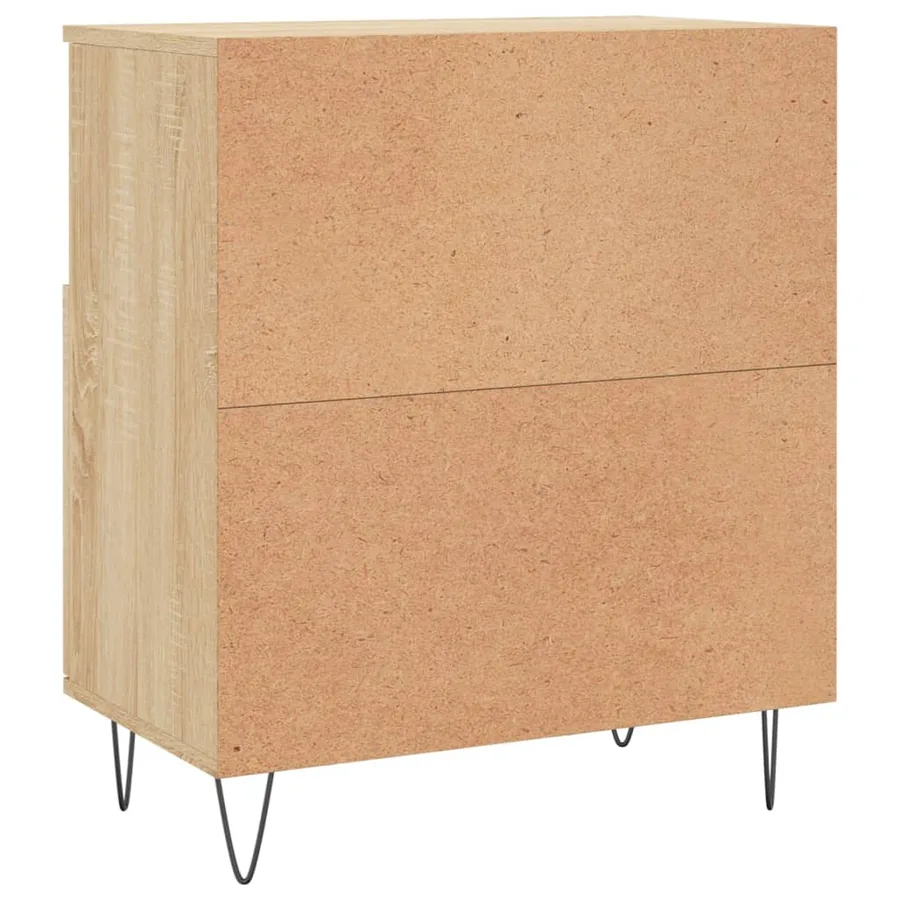 Buffets 2 pcs chêne sonoma bois d'ingénierie - 8
