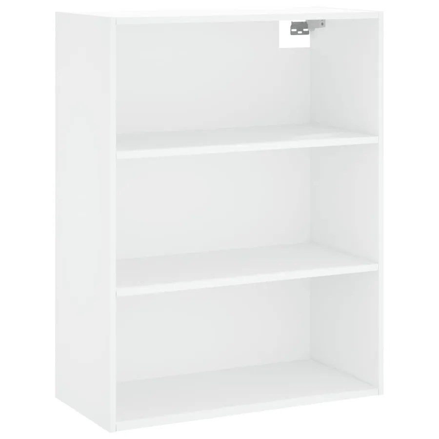Buffet haut Blanc 69,5x34x180 cm Bois d'ingénierie - 5