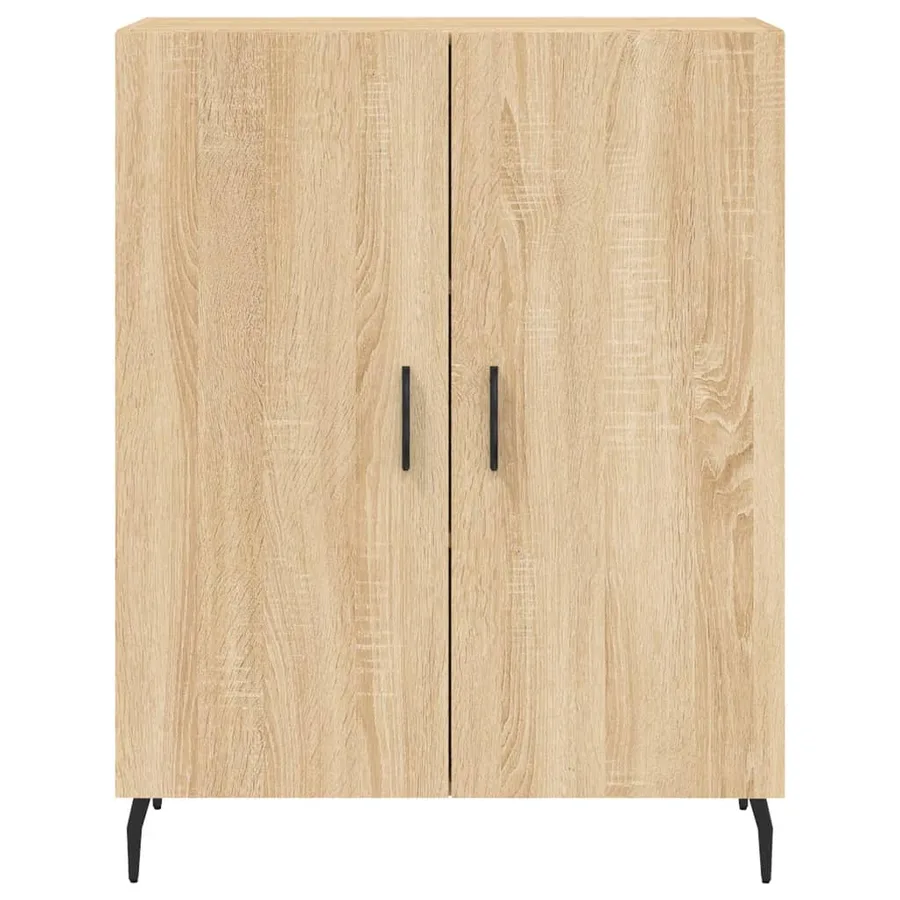 Buffet haut Chêne sonoma 69,5x34x180 cm Bois d'ingénierie - 8