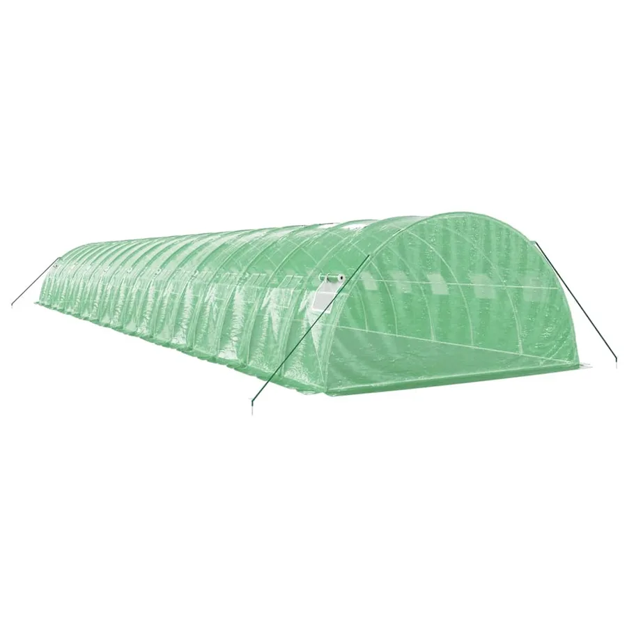 Serre avec cadre en acier vert 72 m² 18x4x2 m - 6