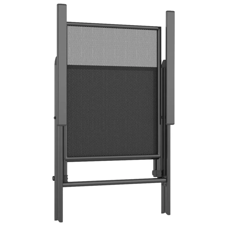 Ensemble à manger de jardin 9 pcs anthracite acier - 7