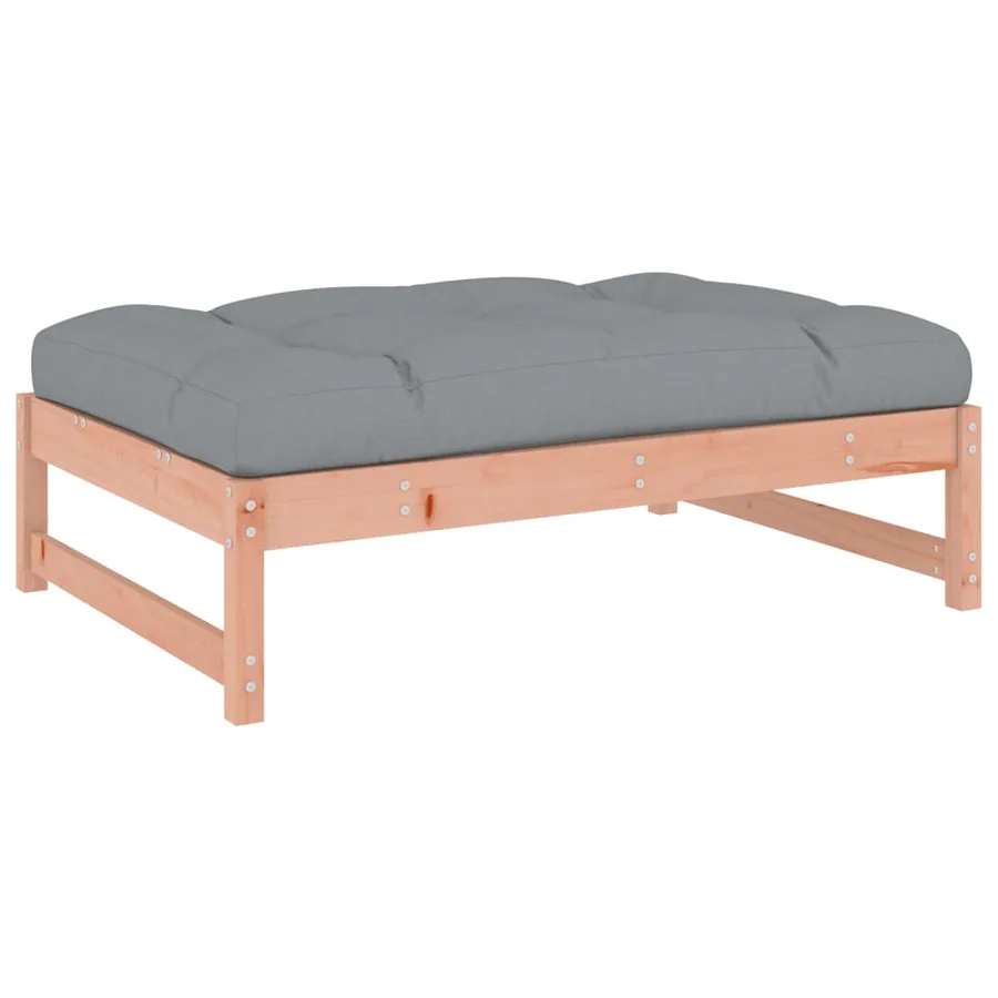 Salon de jardin 4 pcs avec coussins bois massif douglas - 5