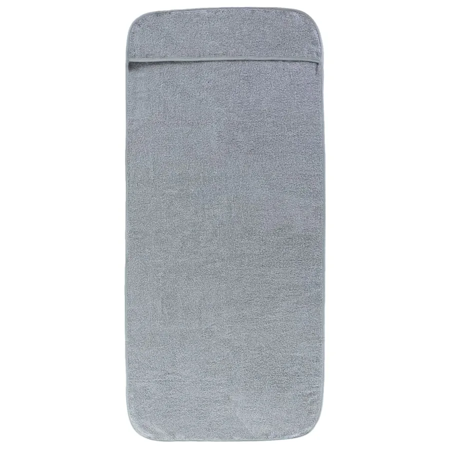 Serviettes de plage 6 pcs gris 60x135 cm tissu 400 GSM - 4