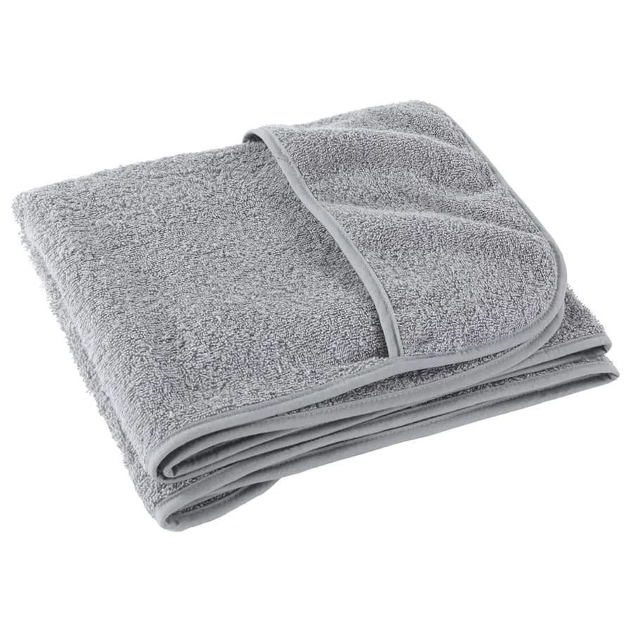 Serviettes de plage 6 pcs gris 60x135 cm tissu 400 GSM - 5