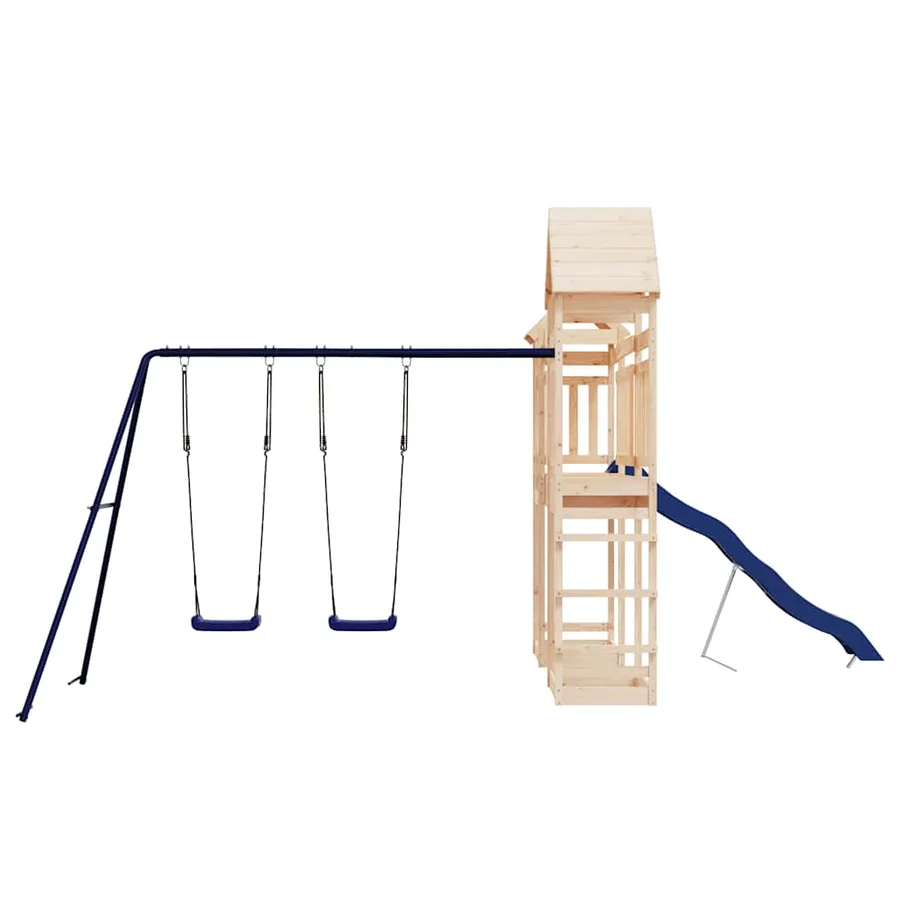 Aire de jeux d'extérieur bois de pin massif - 3