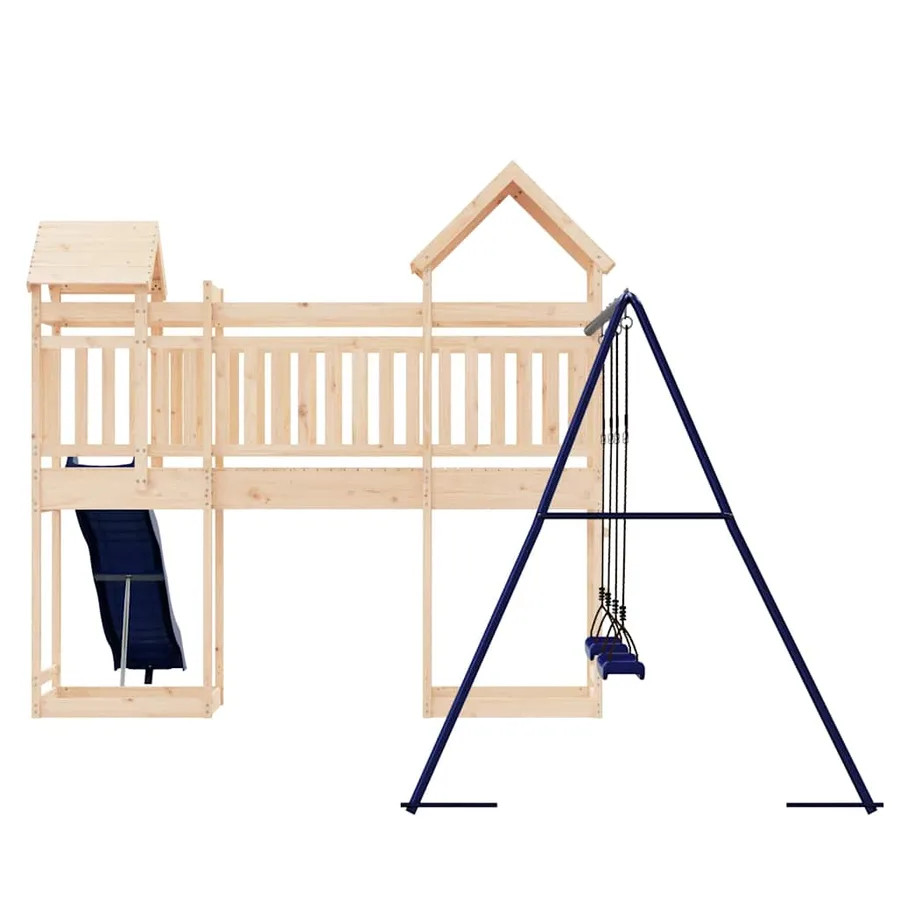 Aire de jeux d'extérieur bois de pin massif - 5