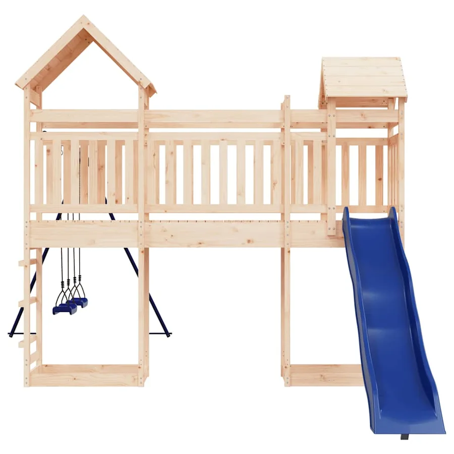 Aire de jeux d'extérieur bois de pin massif - 6