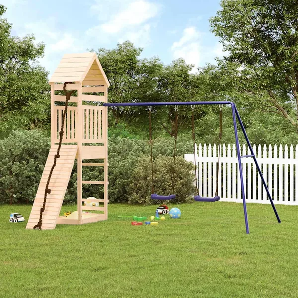 Aire de jeux d'extérieur bois de pin massif