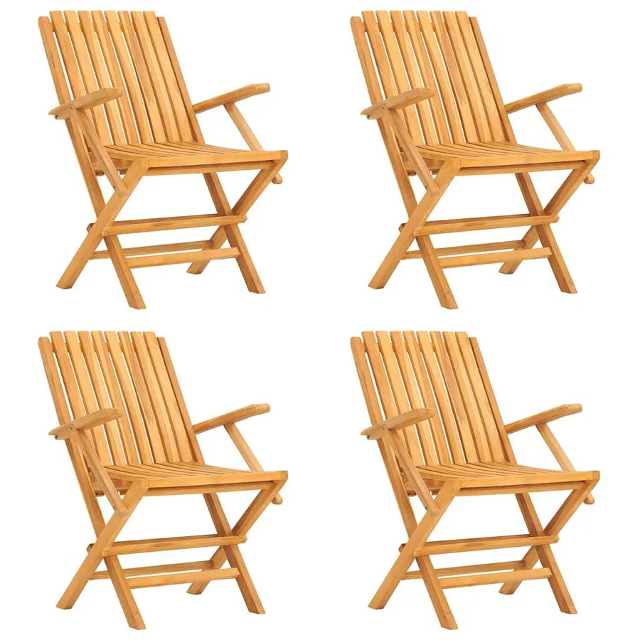 Ensemble à manger de jardin 5 pcs Bois de teck massif - 3