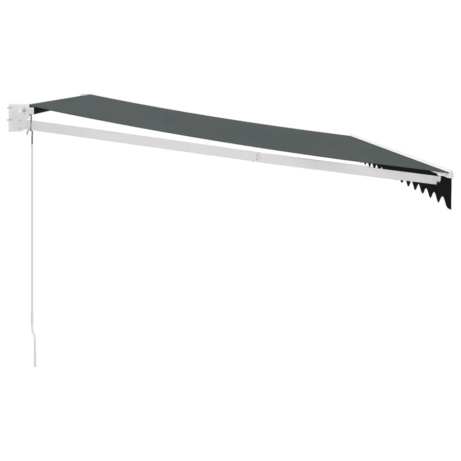 Auvent rétractable anthracite 4x3 m tissu et aluminium - 4