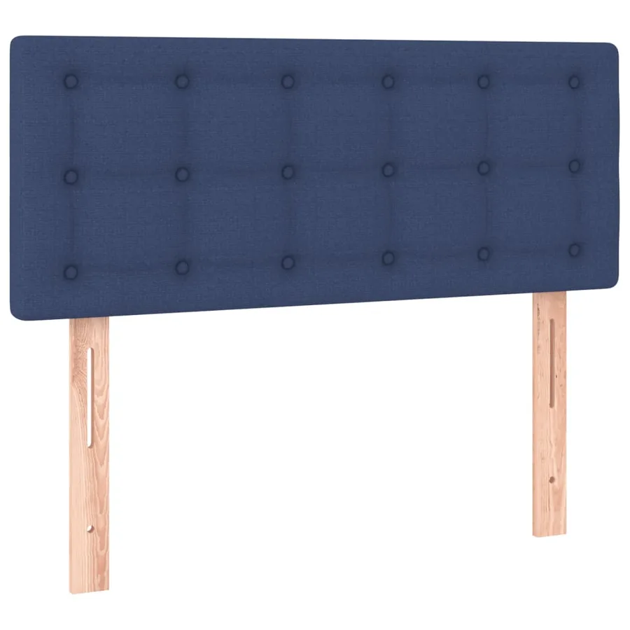 Sommier à lattes de lit avec matelas Bleu 80x200 cm Tissu - 6