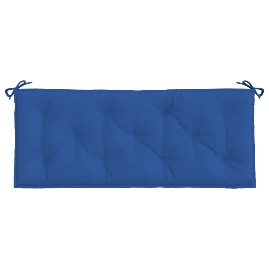 Coussin de banc de jardin bleu 120x50x7 cm tissu oxford - 4
