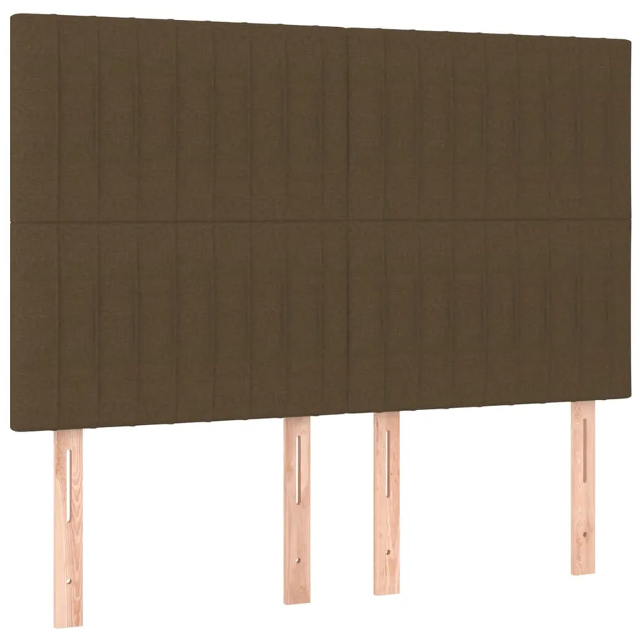 Sommier à lattes de lit avec matelas Marron foncé 140x200 cm - 5