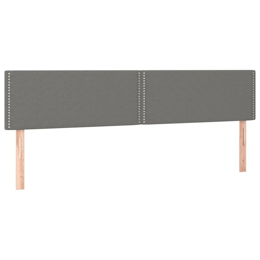 Sommier à lattes de lit et matelas et LED Gris foncé 200x200 cm - 7