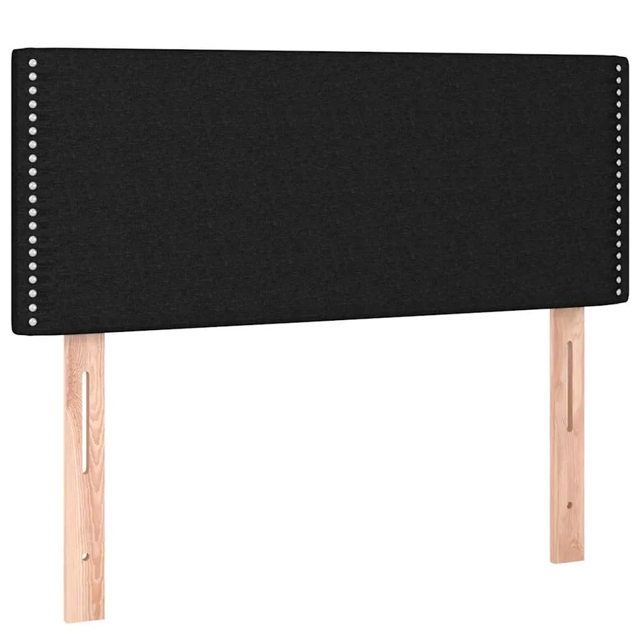 Sommier à lattes de lit avec matelas et LED Noir 120 x 200 cm - 7