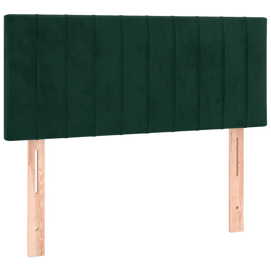Sommier à lattes de lit avec matelas Vert foncé 100x200 cm - 6