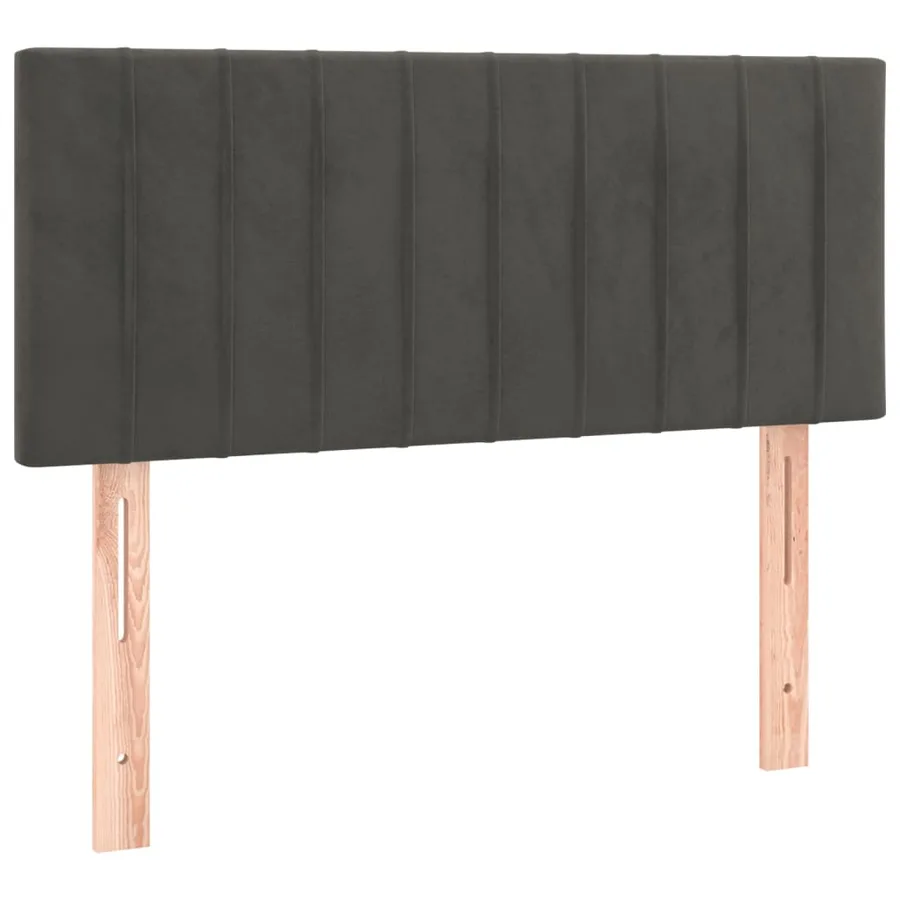 Sommier à lattes de lit avec matelas Gris foncé 100x200 cm - 6