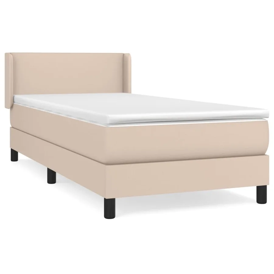 Sommier à lattes de lit avec matelas Cappuccino 90x200 cm - 2