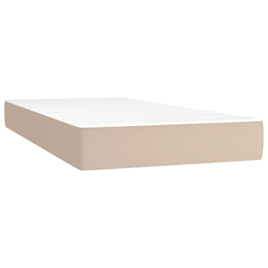 Sommier à lattes de lit avec matelas Cappuccino 90x200 cm - 5
