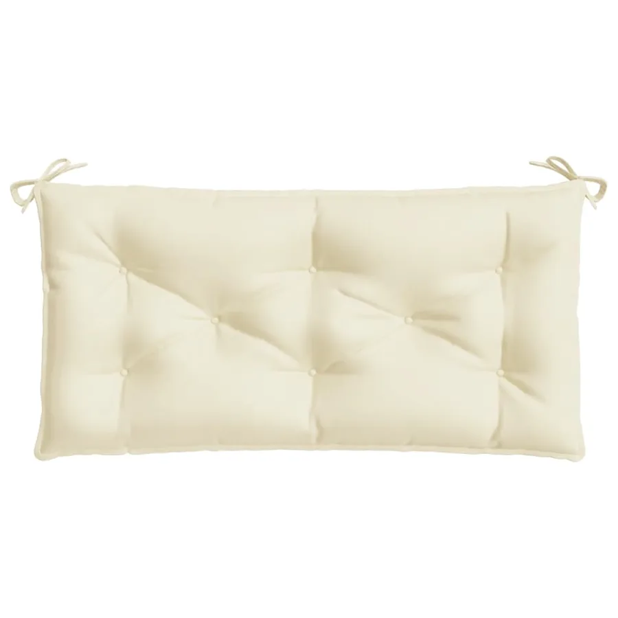 Coussin de banc de jardin crème 100x50x7 cm tissu oxford - 4
