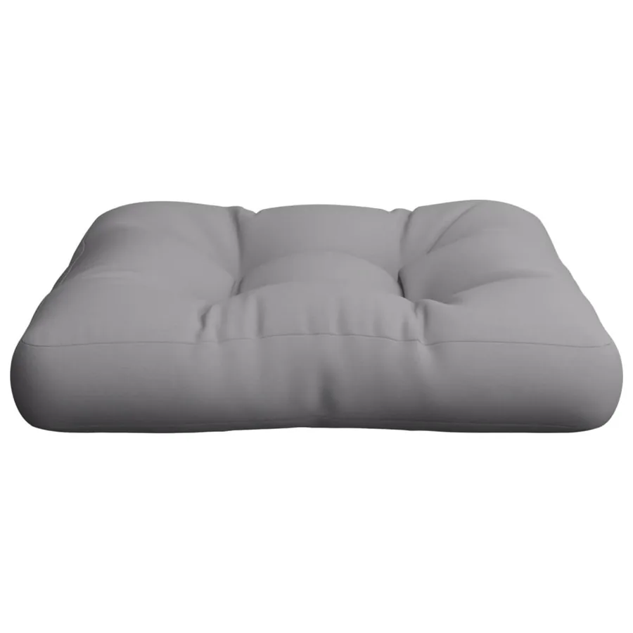 Coussin de palette gris 58x58x10 cm tissu - 5