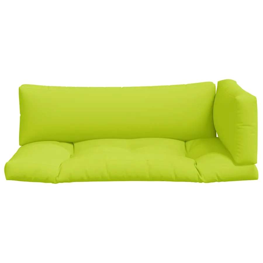 Coussins de palette lot de 3 vert vif tissu - 4