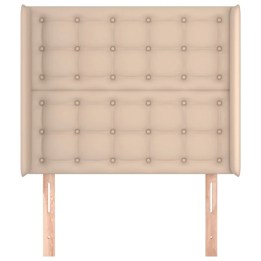 Tête de lit avec oreilles Cappuccino 83x16x118/128cm Similicuir - 3