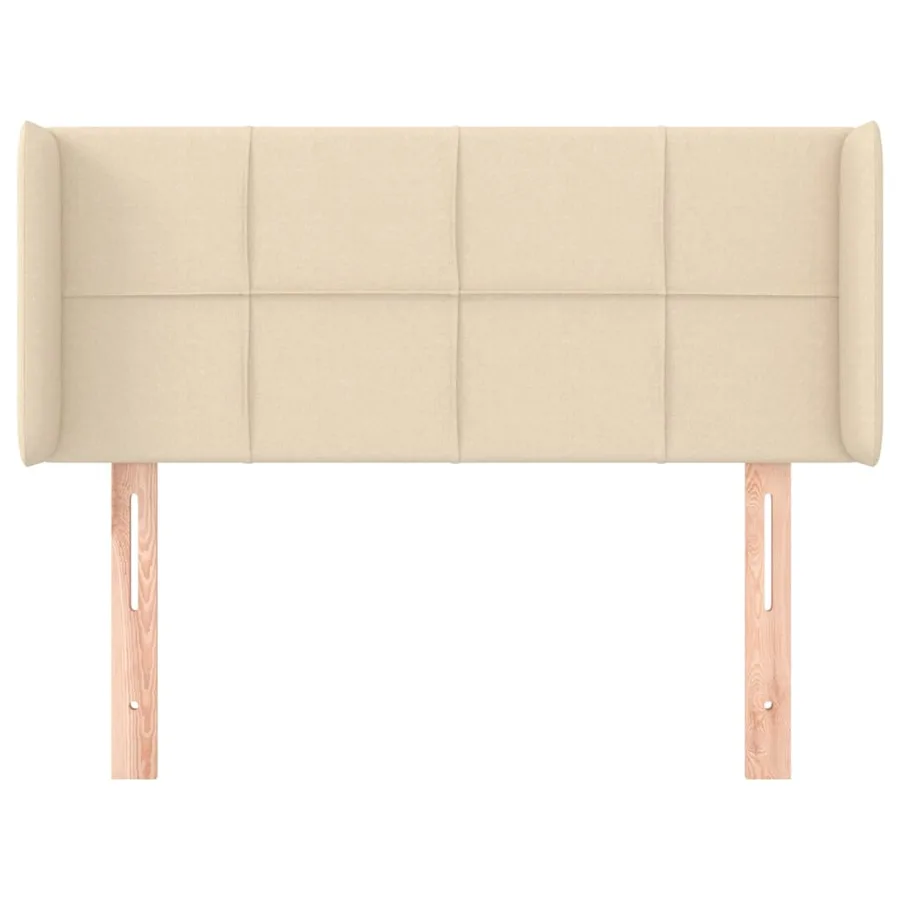 Tête de lit avec oreilles Crème 103x16x78/88 cm Tissu - 3