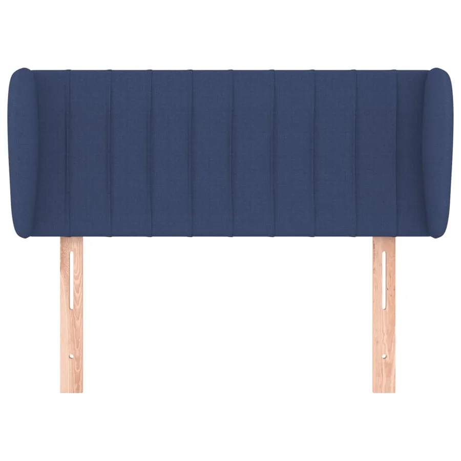 Tête de lit avec oreilles Bleu 83x23x78/88 cm Tissu - 3