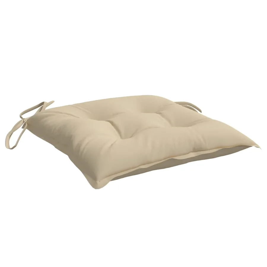 Coussins de palette lot de 6 beige 50x50x7 cm tissu oxford - 5