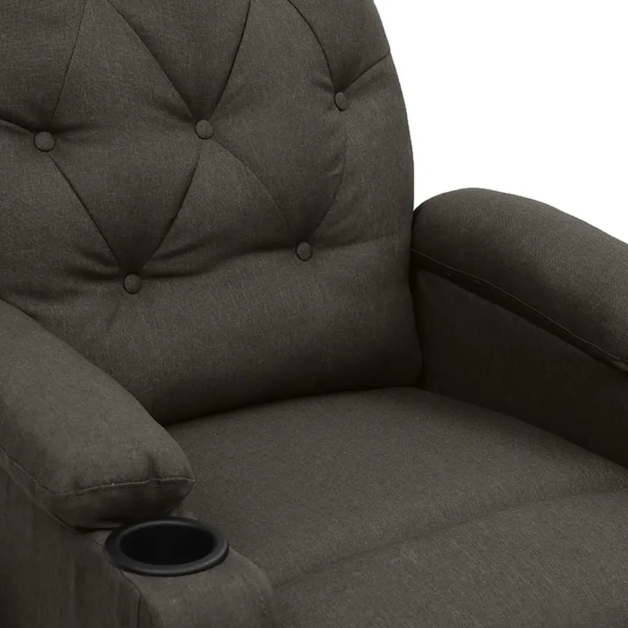 Fauteuil électrique de massage Taupe Tissu - 8
