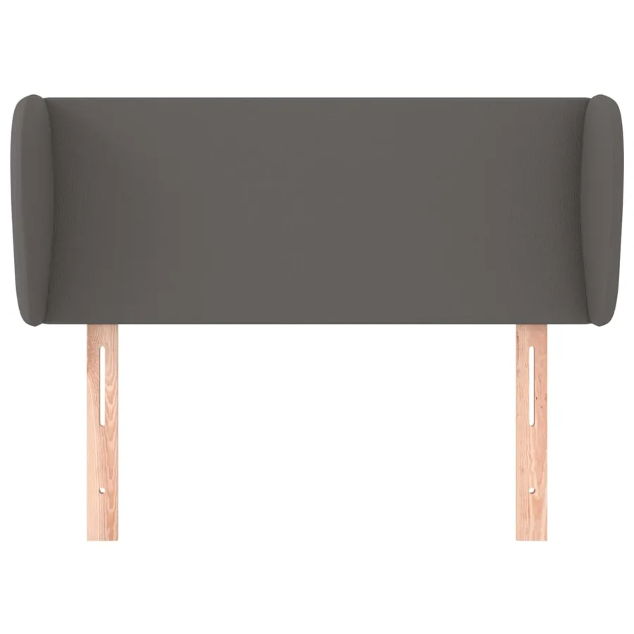 Tête de lit avec oreilles Gris 103x23x78/88 cm Similicuir - 3