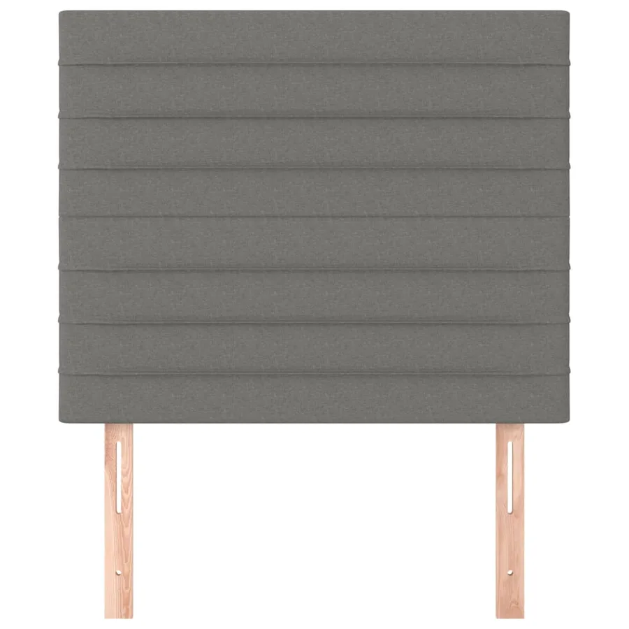 Tête de lit Gris foncé 90x5x118/128 cm Tissu - 3