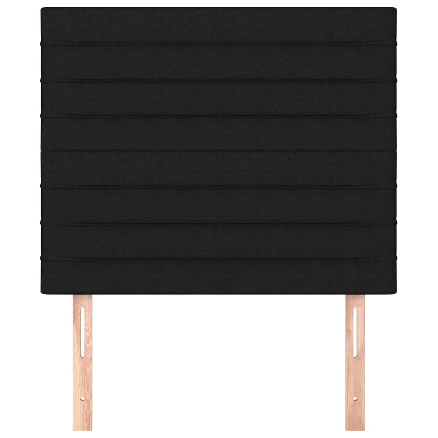 Tête de lit Noir 80x5x118/128 cm Tissu - 3