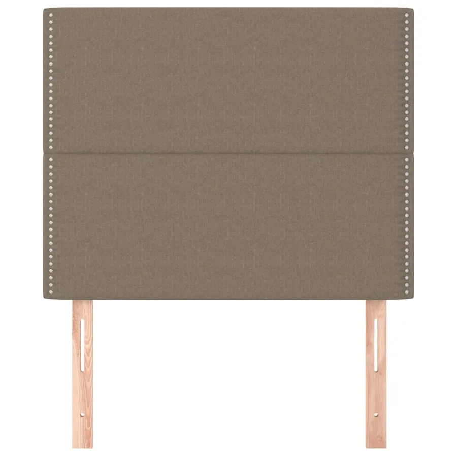 Tête de lit Taupe 90x5x118/128 cm Tissu - 3