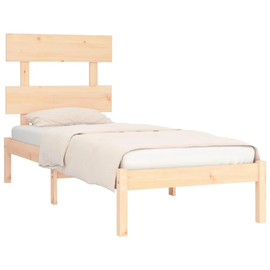 Cadre de lit Bois massif 90x200 cm - 3