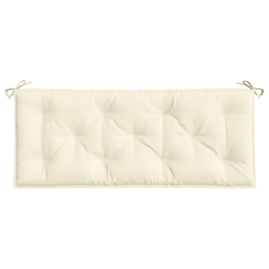Coussin de banc de jardin crème 120x50x7 cm tissu oxford - 4