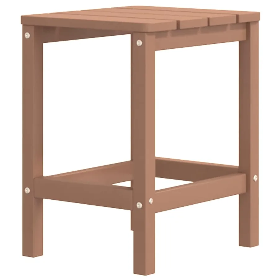 Chaises de jardin Adirondack avec table PEHD Marron - 5