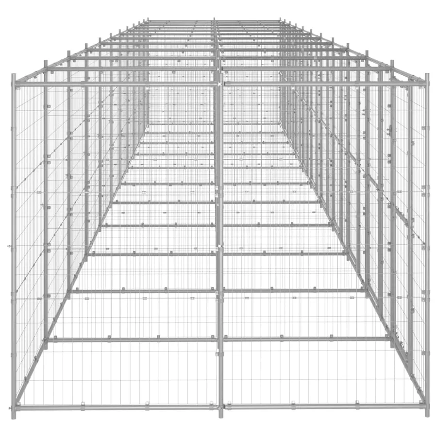 Chenil extérieur Acier galvanisé 26,62 m² - 3