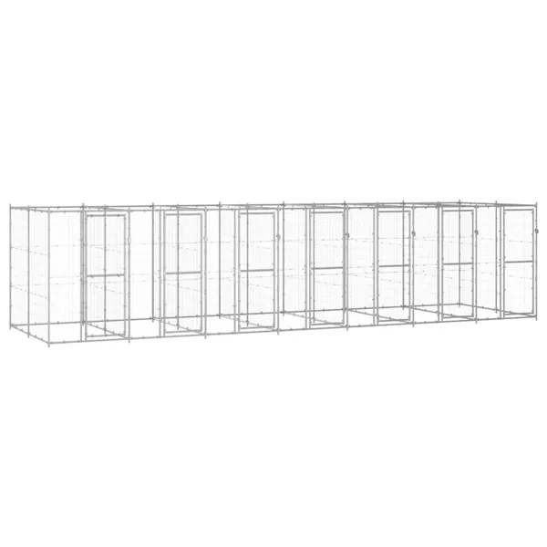 Chenil extérieur Acier galvanisé 16,94 m²