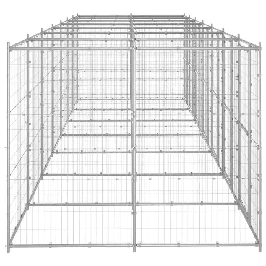 Chenil extérieur Acier galvanisé 16,94 m² - 3