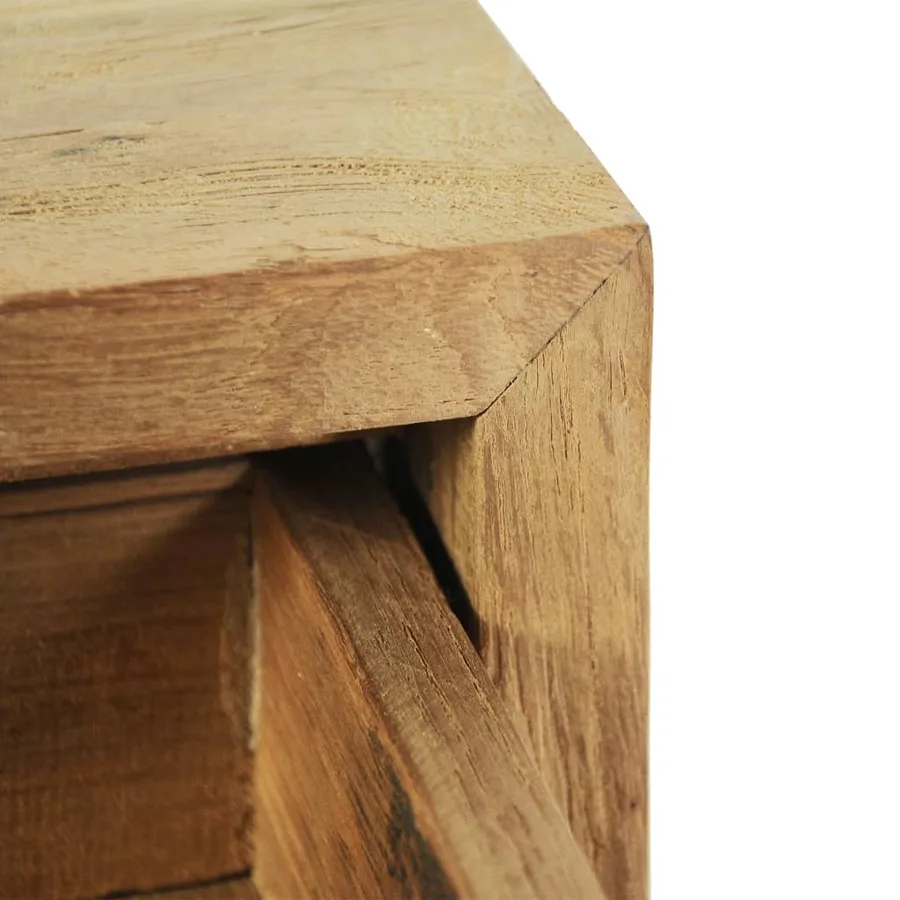 Tables de chevet 2 pcs 40x30x50 cm teck massif - 5