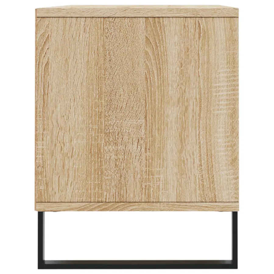 Meuble TV chêne sonoma 100x34,5x44,5 cm bois d'ingénierie - 7