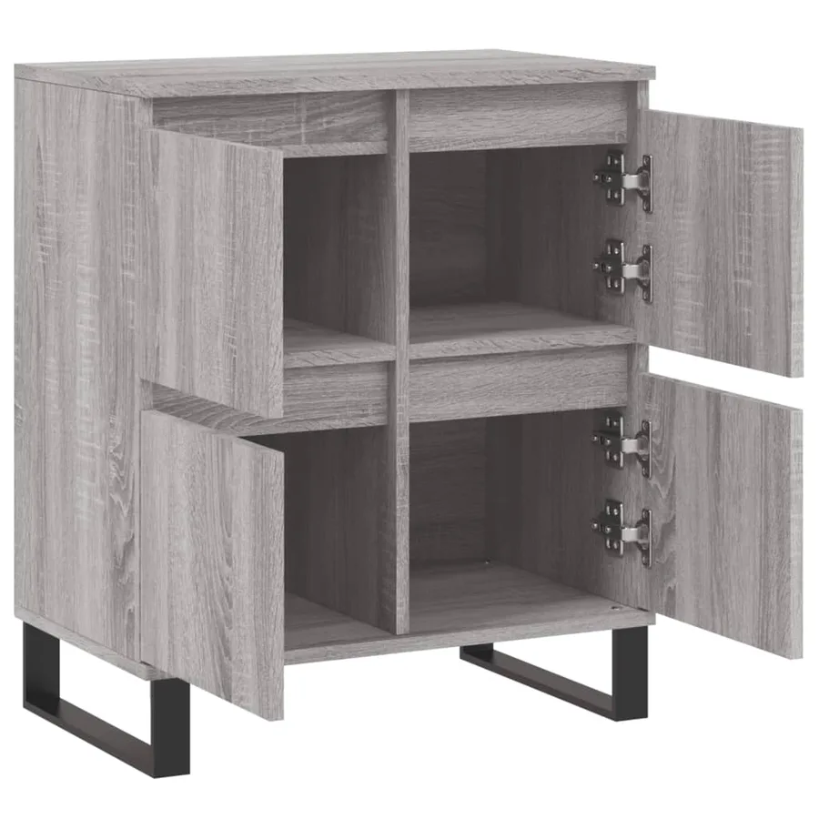 Buffet Sonoma gris 60x35x70 cm Bois d'ingénierie - 6