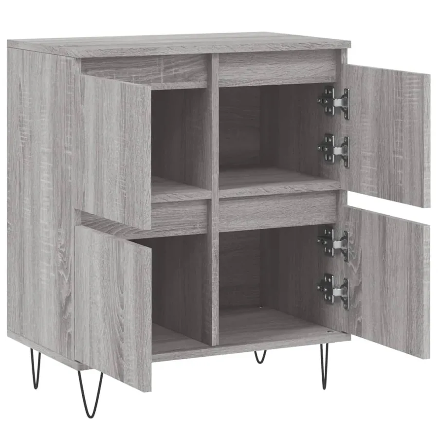 Buffet Sonoma gris 60x35x70 cm Bois d'ingénierie - 6