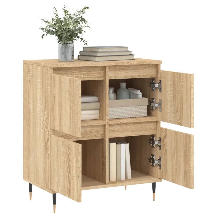 Buffet Chêne sonoma 60x35x70 cm Bois d'ingénierie - 4