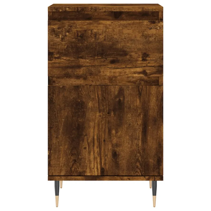 Buffets 2 pcs chêne fumé 40x35x70 cm bois d'ingénierie - 6