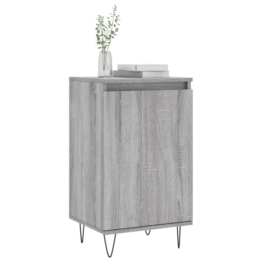 Buffets 2 pcs sonoma gris 40x35x70 cm bois d'ingénierie - 3