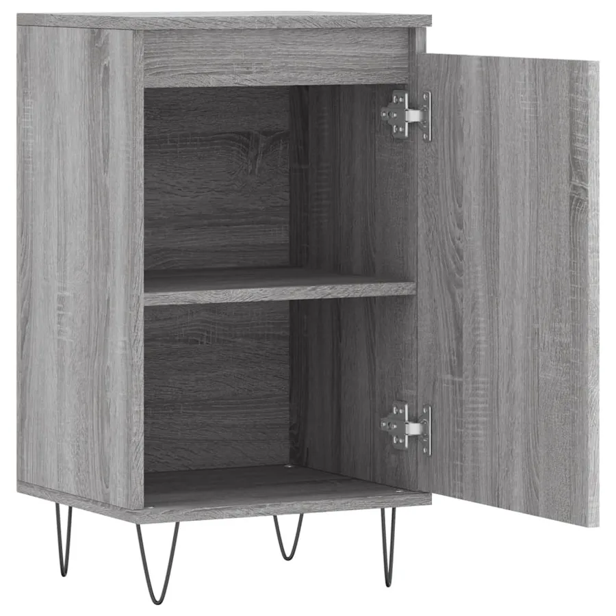 Buffets 2 pcs sonoma gris 40x35x70 cm bois d'ingénierie - 7